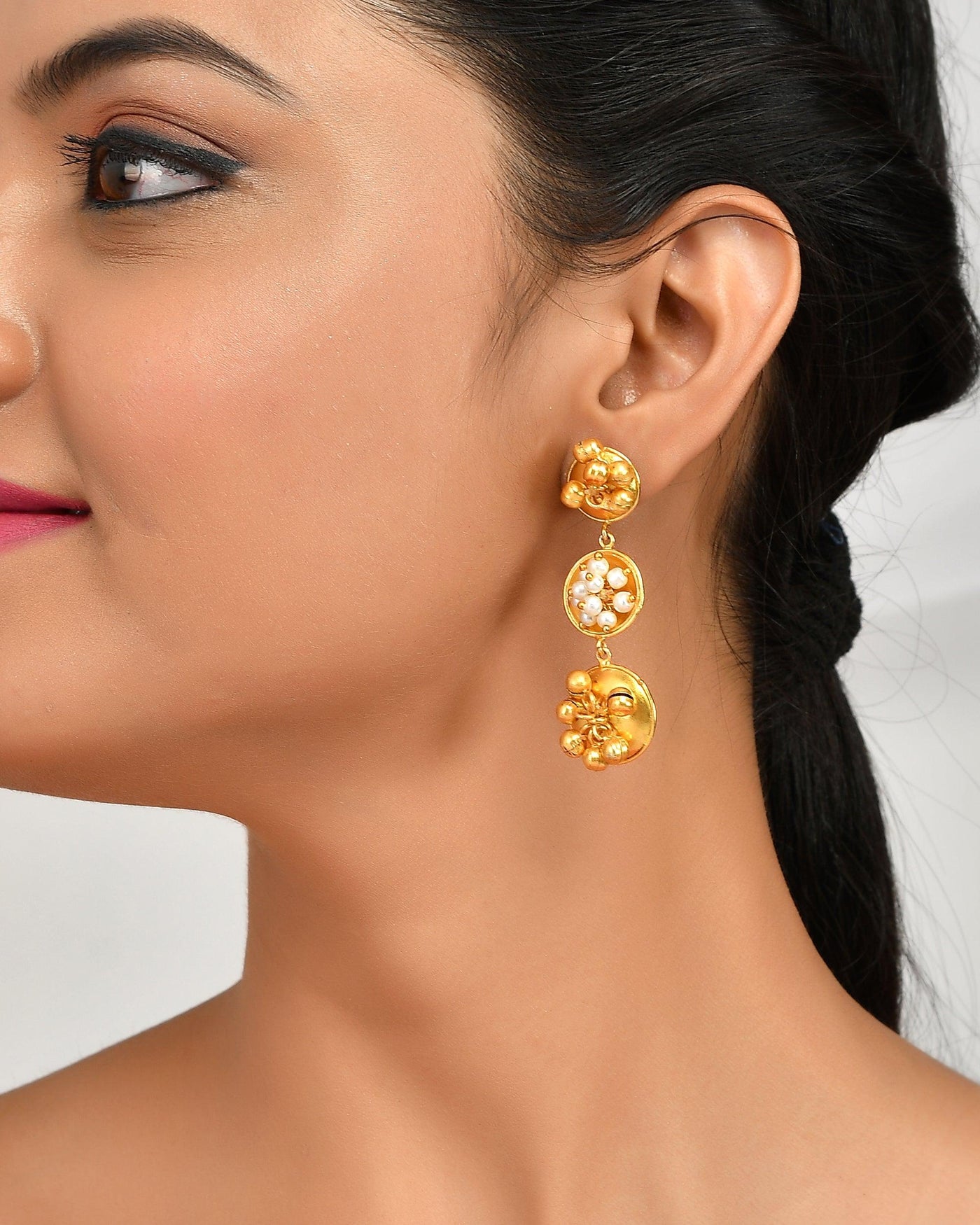 Fancy Round & Round Ghungroo Earring - Zuriijewels