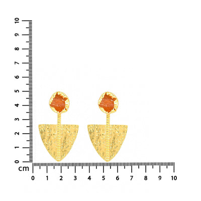 Retro Shaped Textured Earrings - Zuriijewels