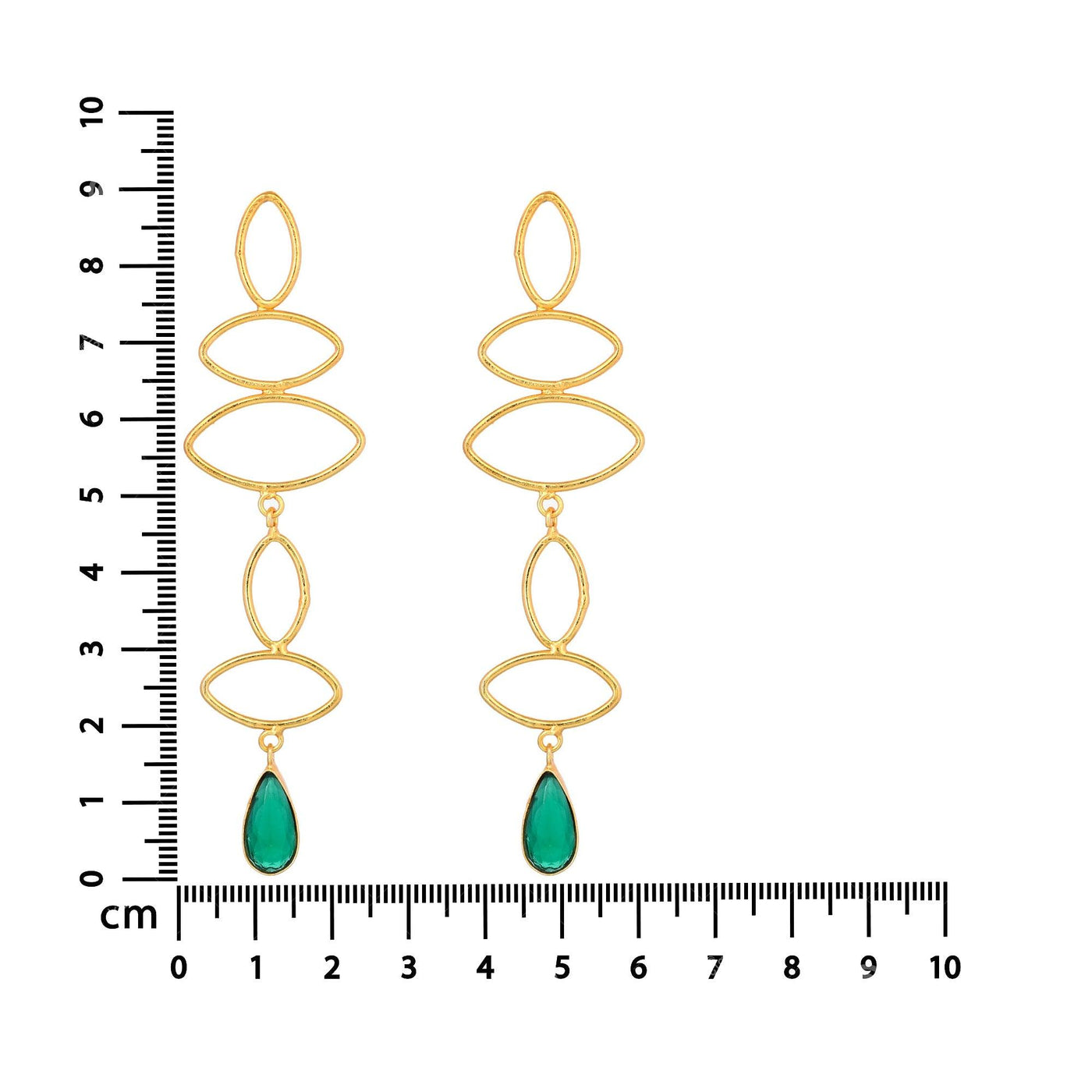 Gold Drop Dangler Earrings - Zuriijewels