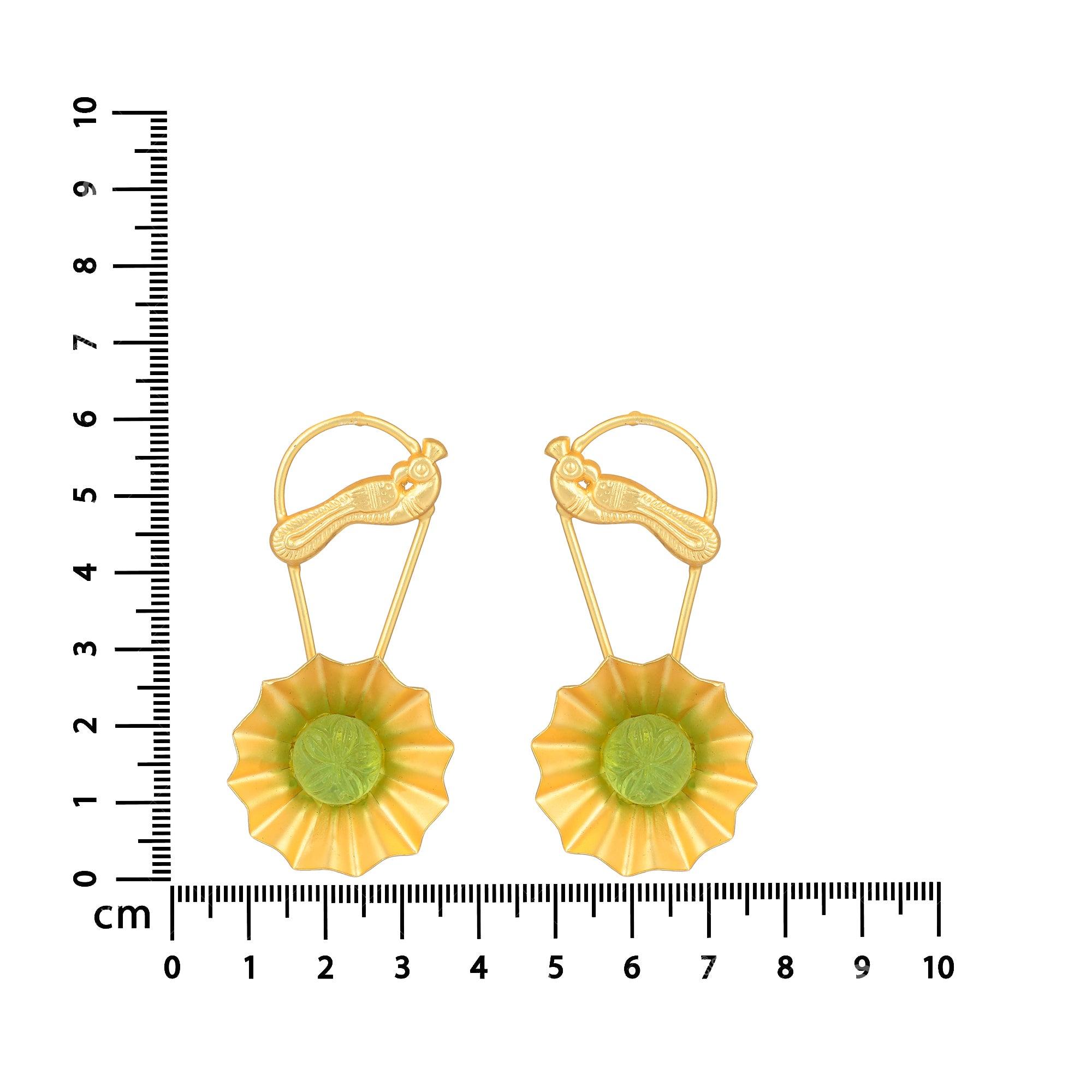 Bird Hanging Flower Earring - Zuriijewels