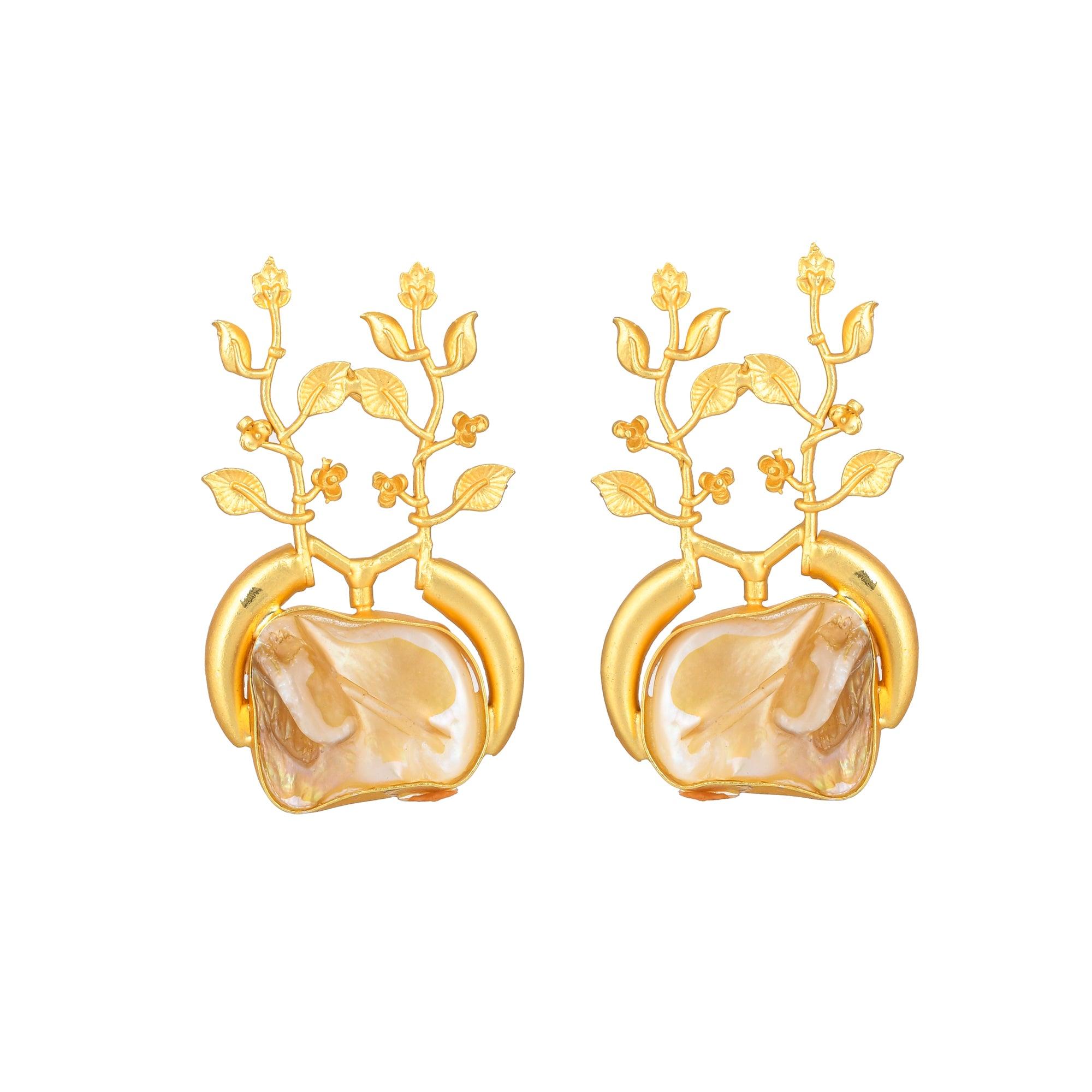Baroque Branched Earring - Zuriijewels