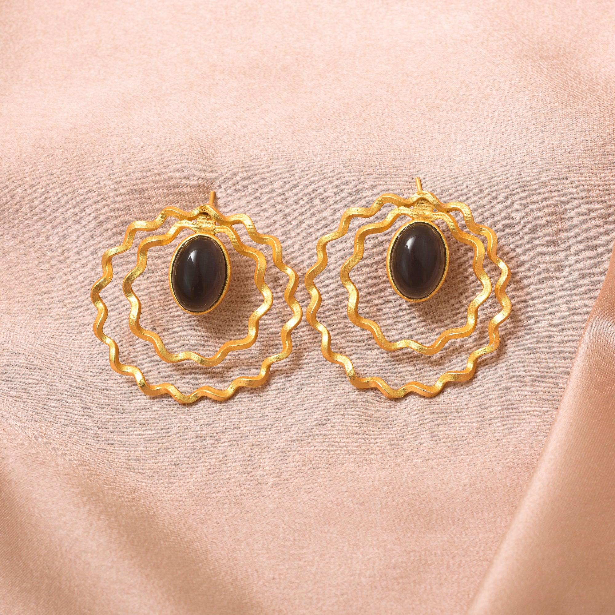 Concentric Wave Earring - Zuriijewels