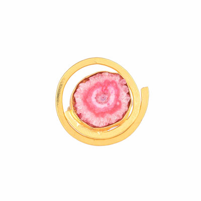 Solar Druzy Spiral Ring - Zuriijewels