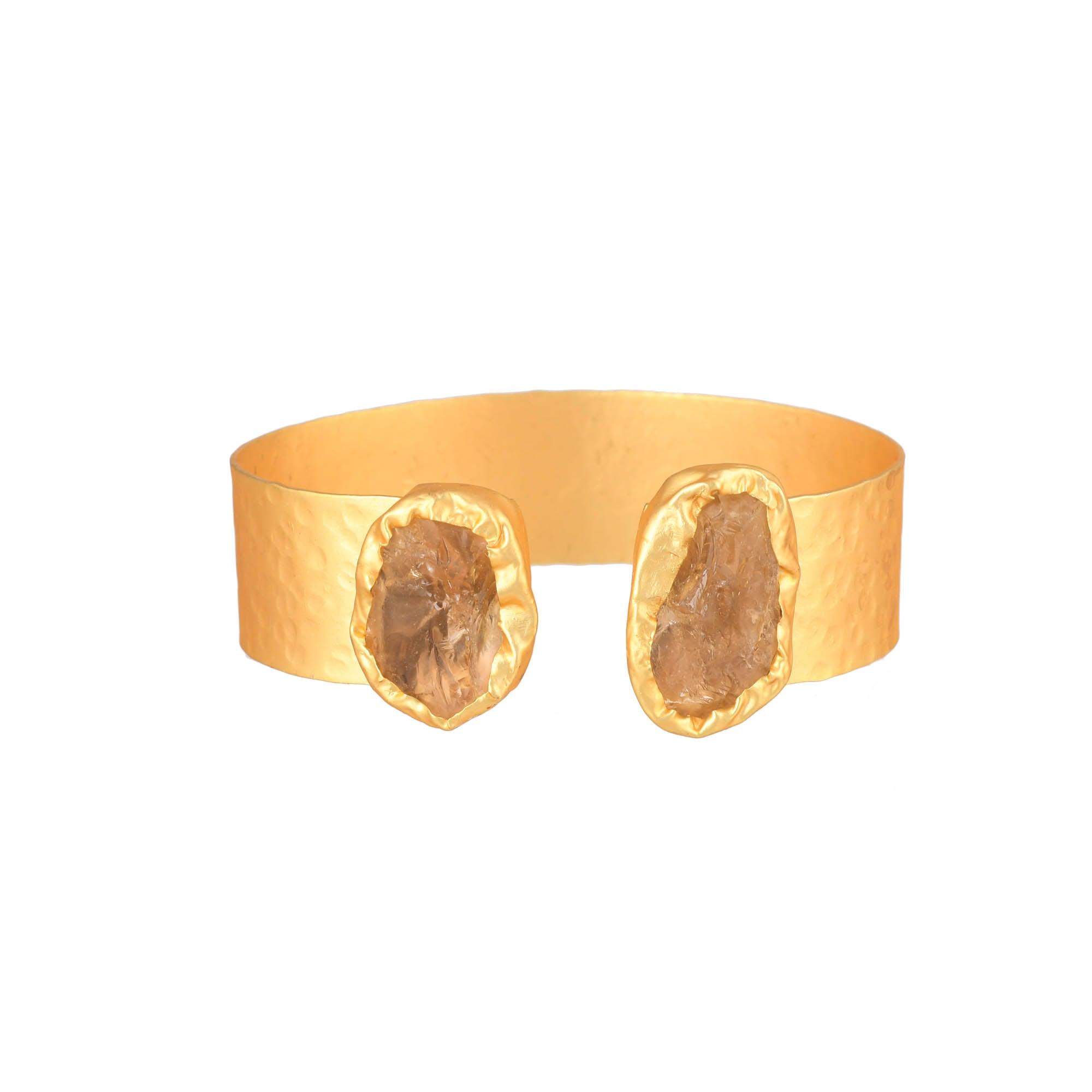 Chunky Stone Cuff Bracelet - Zuriijewels