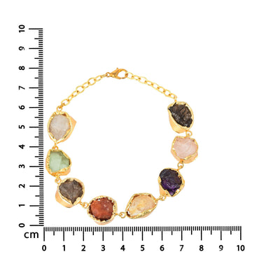 8 Stone Folded Bracelet - Zuriijewels