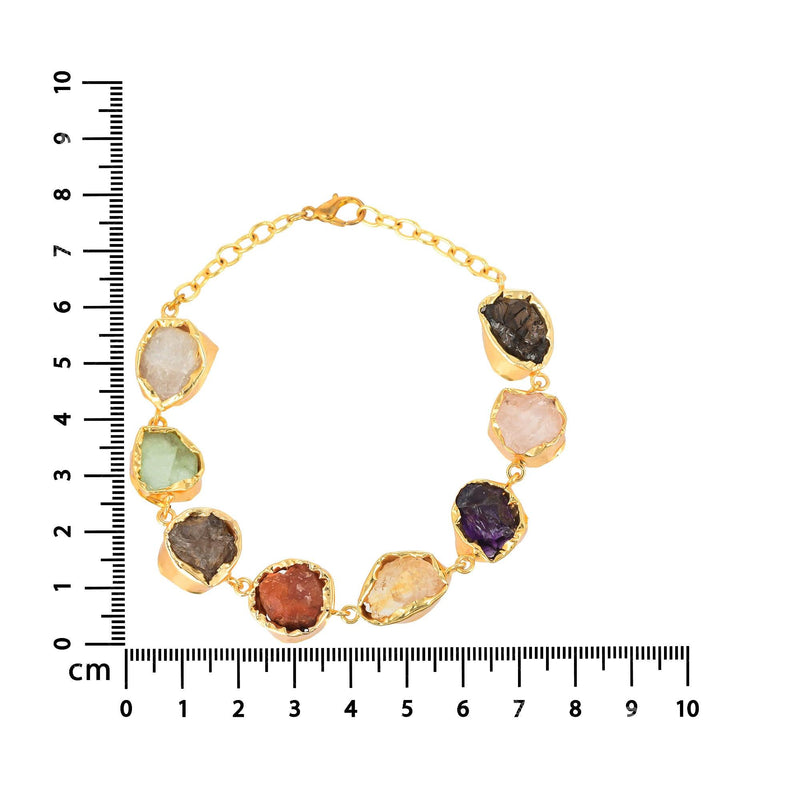 8 Stone Folded Bracelet - Zuriijewels