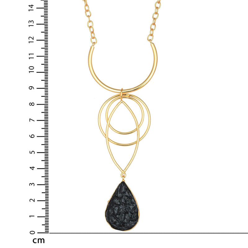 Circular Drop Long Necklace - Zuriijewels
