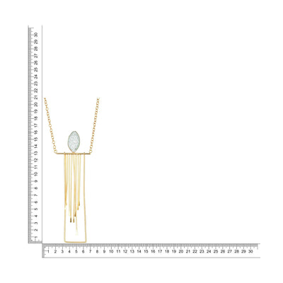 Marquee & Rectangular String Necklace - Zuriijewels