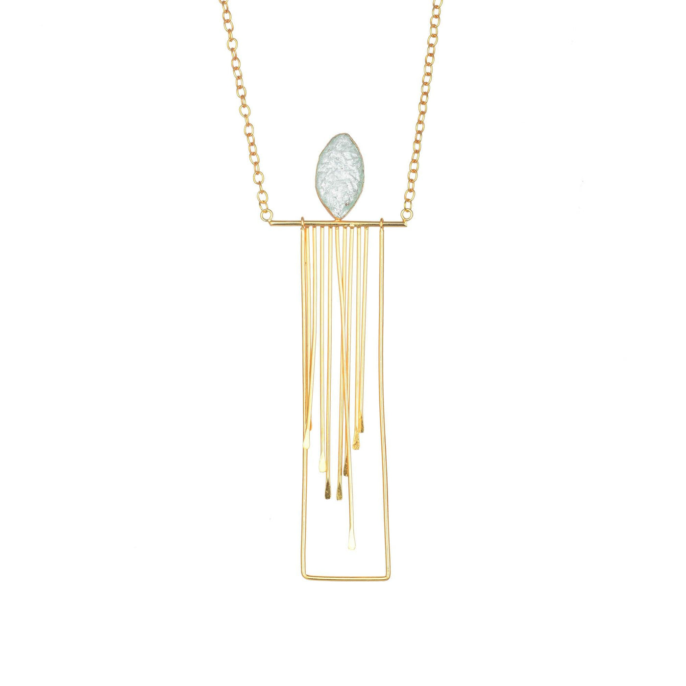 Marquee & Rectangular String Necklace - Zuriijewels