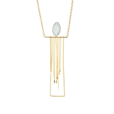 Marquee & Rectangular String Necklace - Zuriijewels